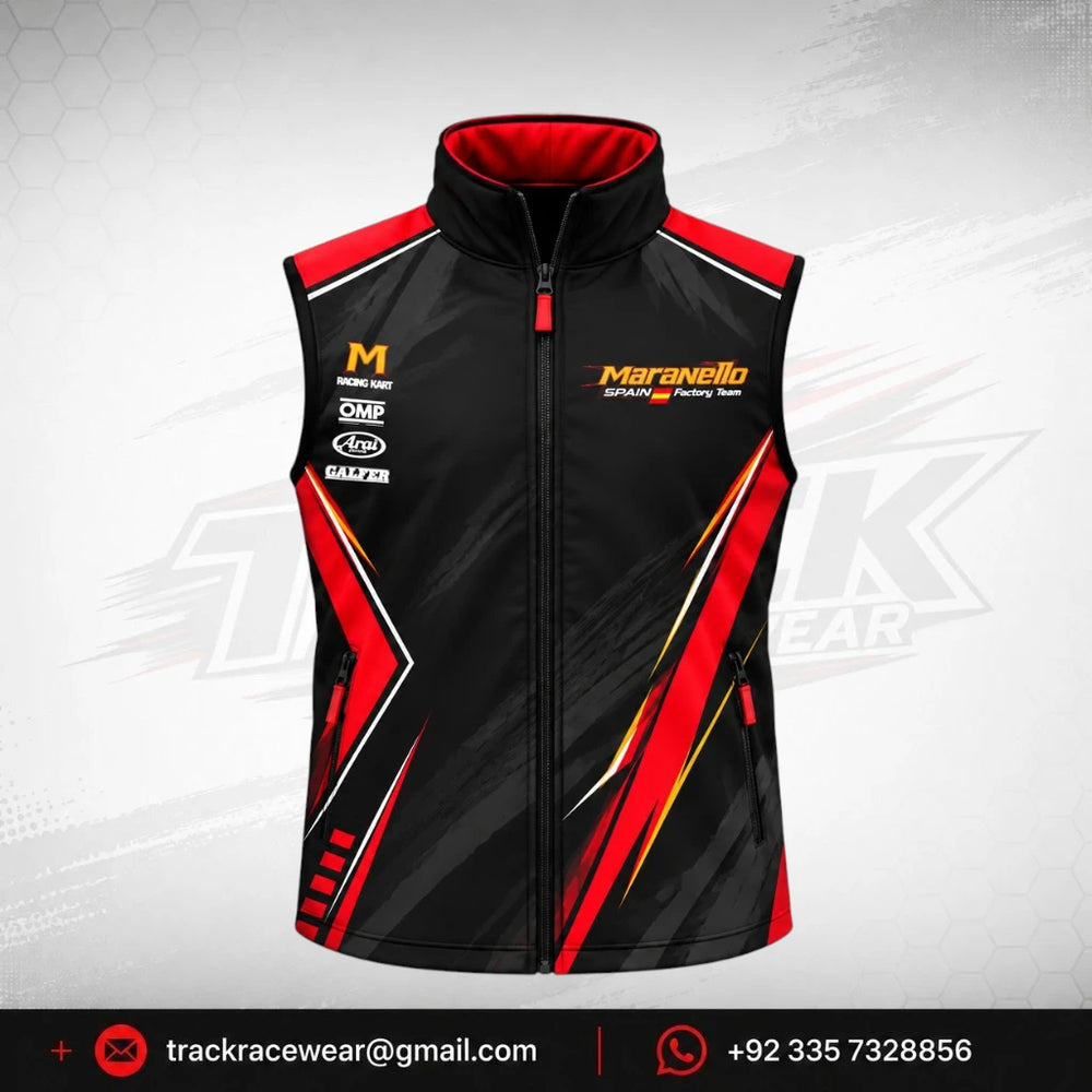 Maranello Spain Black Red Karting Vest