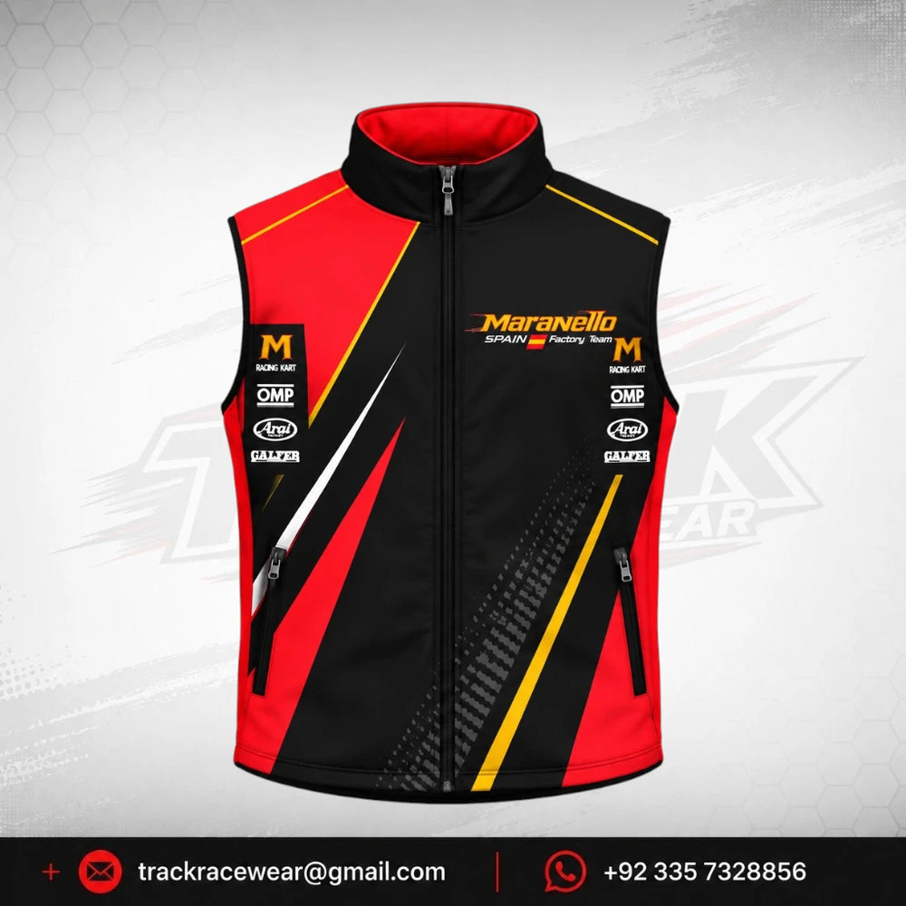 Maranello Spain Factory Team Black Paddock Vest