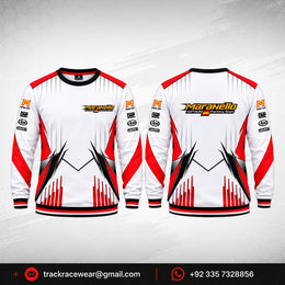 Maranello Spain White Track Crewneck