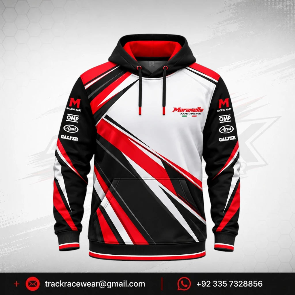 Maranello Tricolor Kart Hoodie