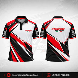 Maranello White Red Motorsport Polo