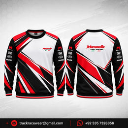 Maranello White Red Motorsport Sweatshirt
