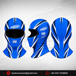 Official 2026 MS KART Balaclava – Royal Blue & Navy