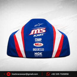 Official 2026 MS KART Factory Racing Protective Kart Cover – Royal Blue, Red & White
