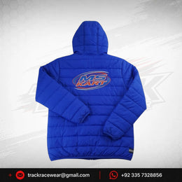 Official MS KART Factory Racing Team Blue Puffer Jacket
