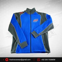 Official MS KART Factory Racing Team Blue & Grey Track Jacket