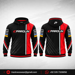 Parolin Black Red Racing Hoodie