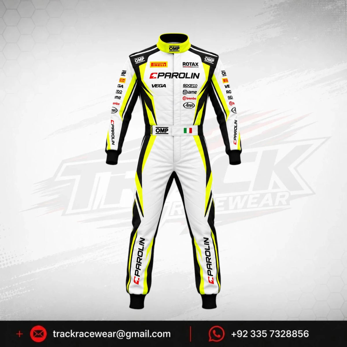 Parolin Neon Yellow Kart Suit
