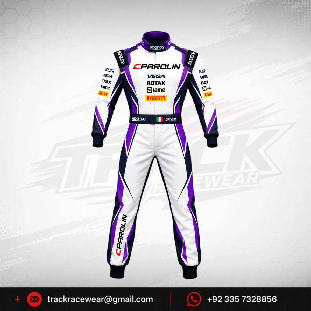 Parolin Purple Edge Kart Suit