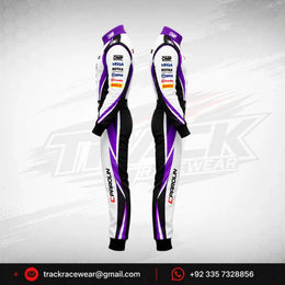 Parolin Purple Vortex Kart Suit