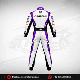 Parolin Purple Vortex Kart Suit
