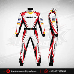 Parolin Red Strike Kart Suit