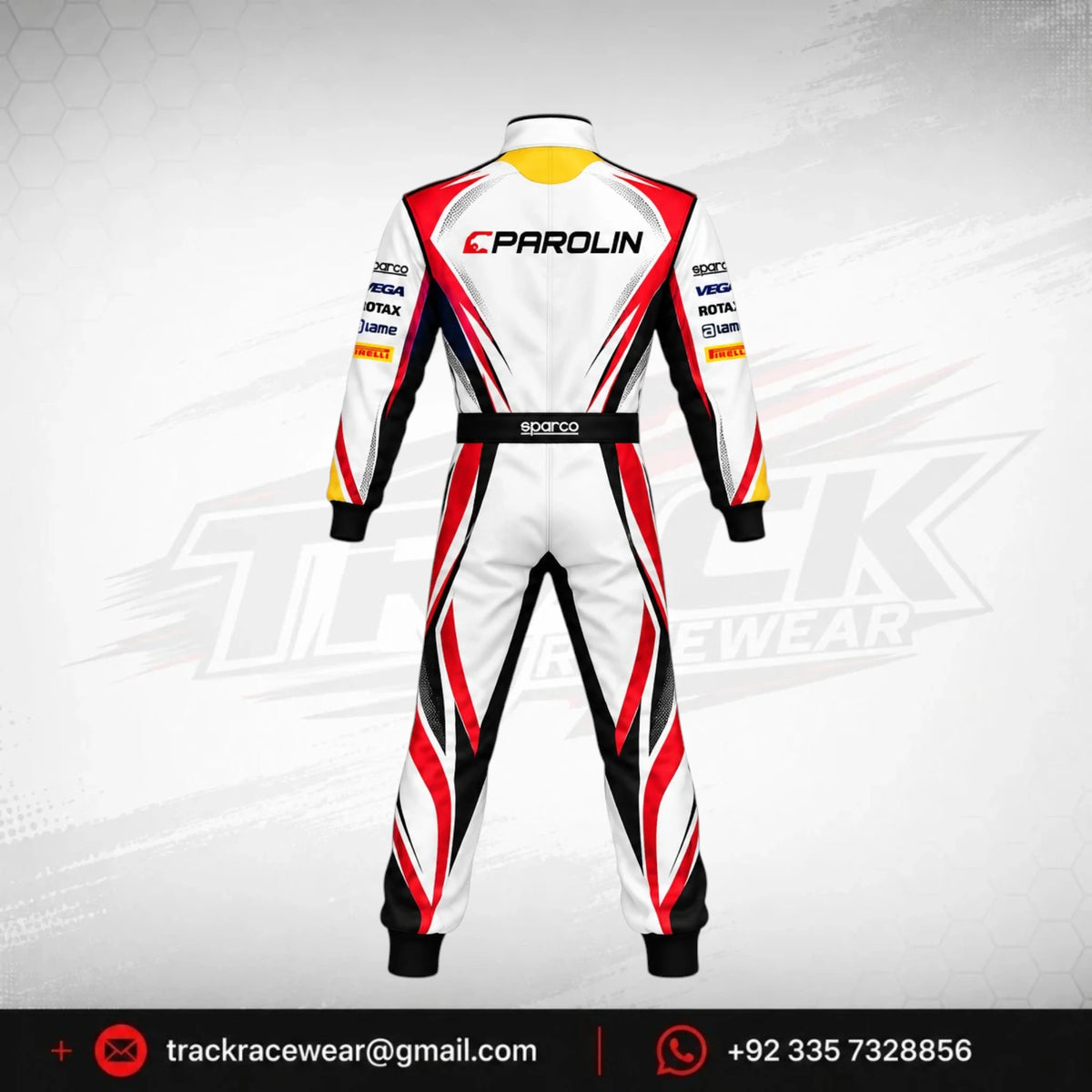 Parolin Red Strike Kart Suit