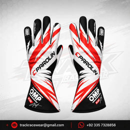 Parolin Red Velocity Karting Gloves
