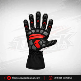 Parolin Red Velocity Karting Gloves