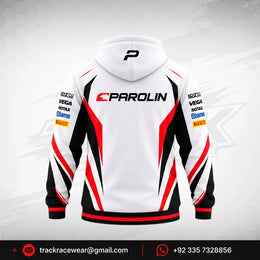 Parolin White Karting Hoodie