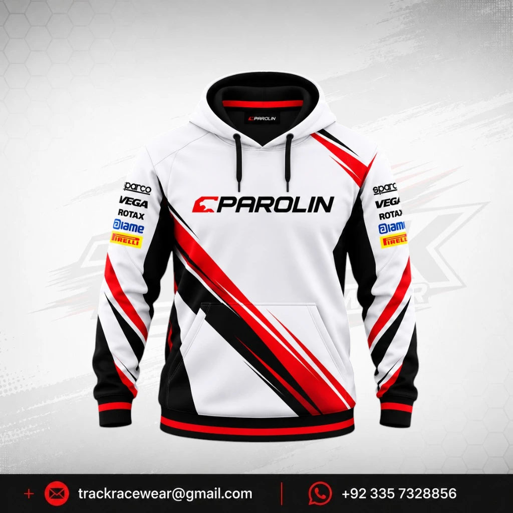 Parolin White Motorsport Hoodie