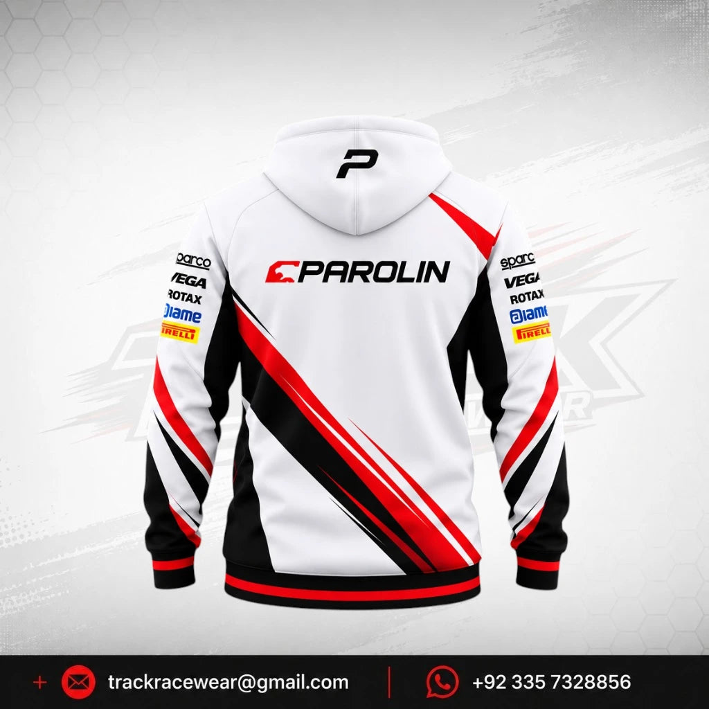 Parolin White Motorsport Hoodie