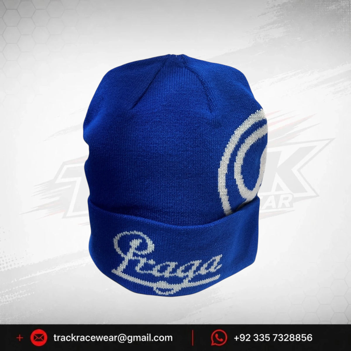 Praga Blue Knit Beanie