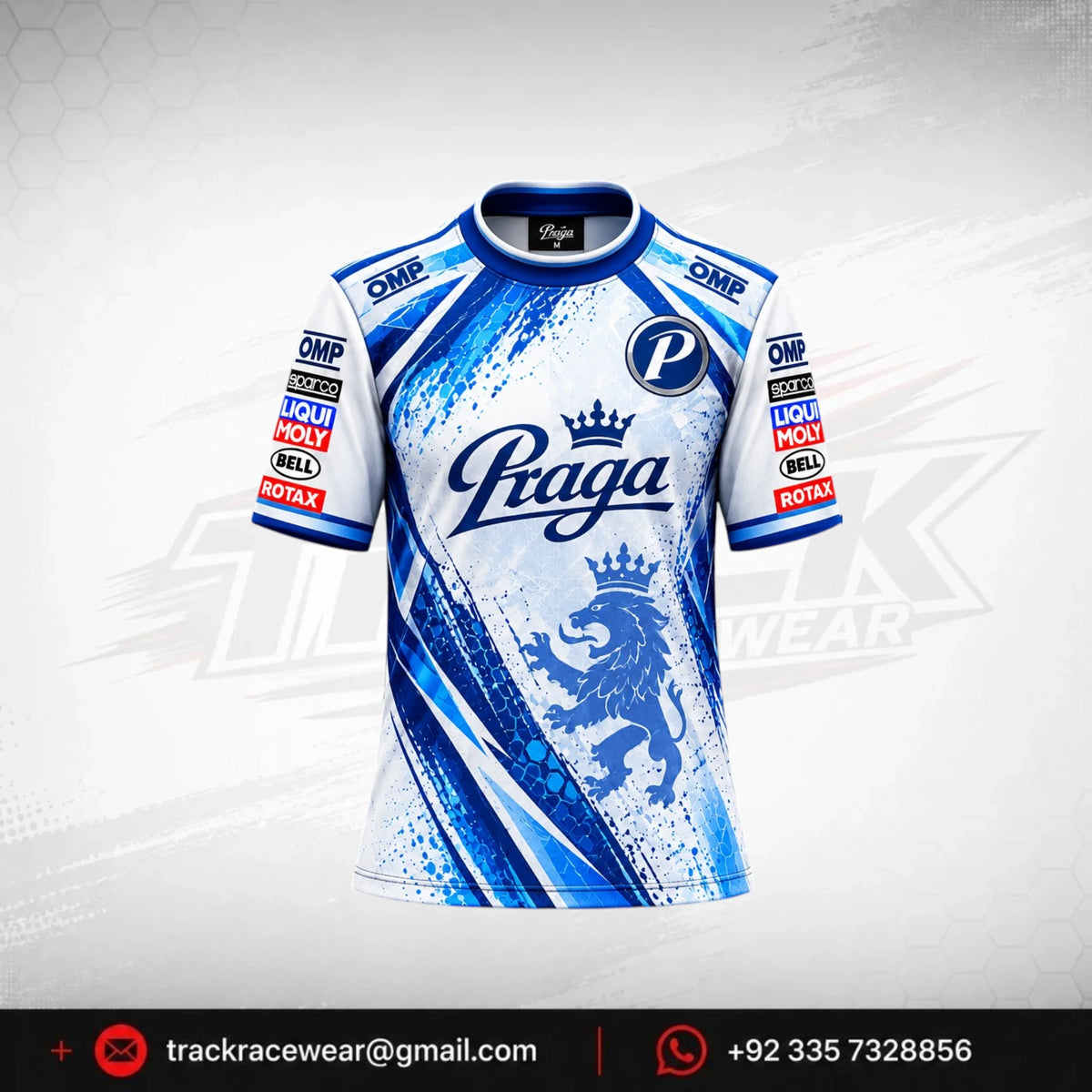 Praga Blue Splash Racing Tee