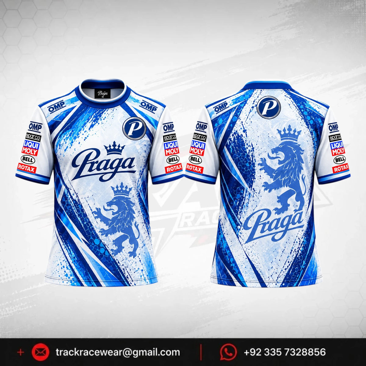 Praga Blue Splash Racing Tee
