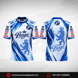 Praga Blue Splash Racing Tee