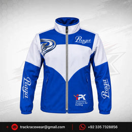 Praga Blue White Racing Jacket