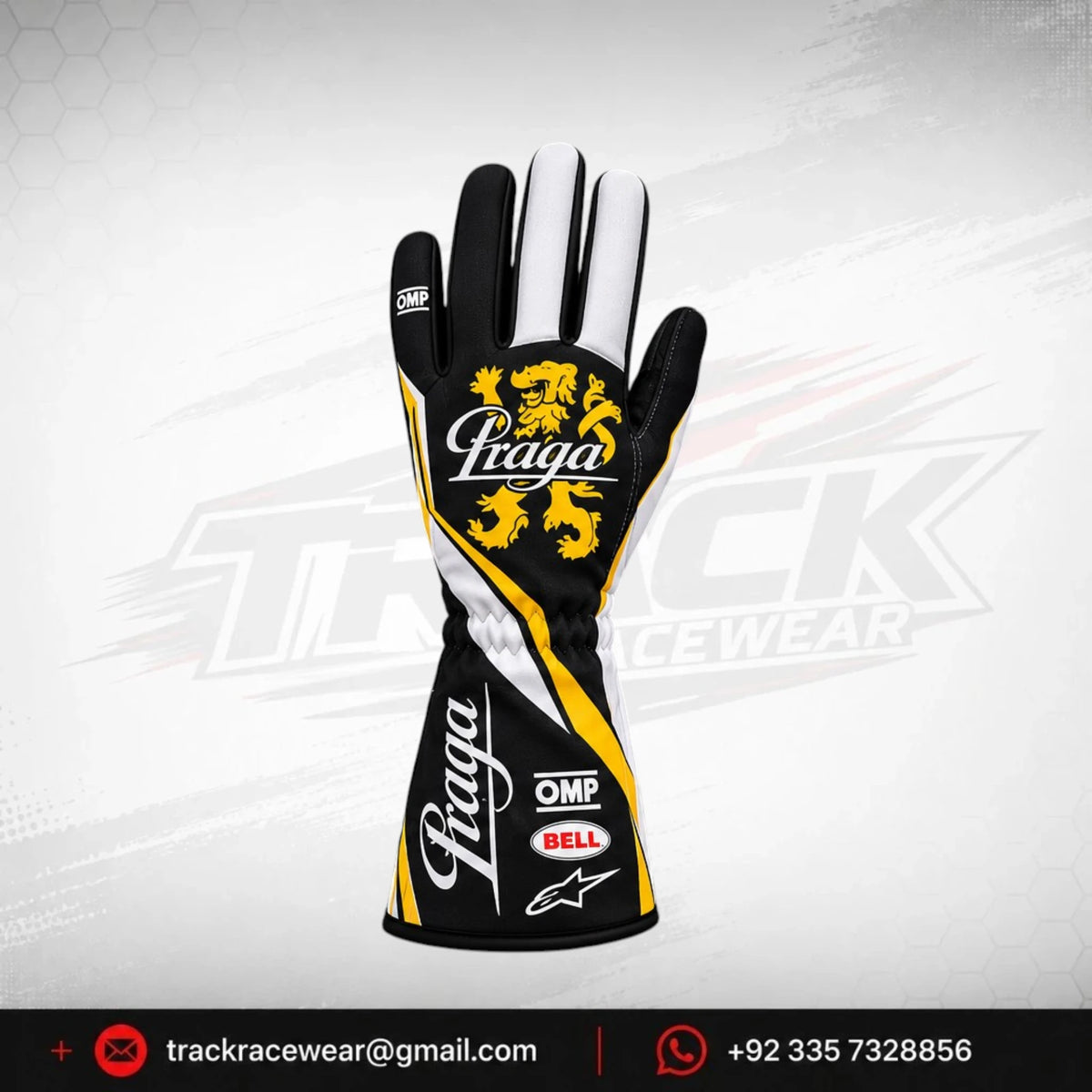 Praga Lion Black Kart Gloves