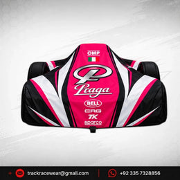 Praga Pink Black Kart Cover Set