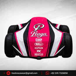 Praga Pink Black Kart Cover Set