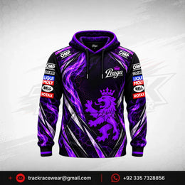 Praga Purple Flame Racing Hoodie