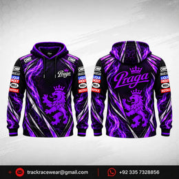 Praga Purple Flame Racing Hoodie