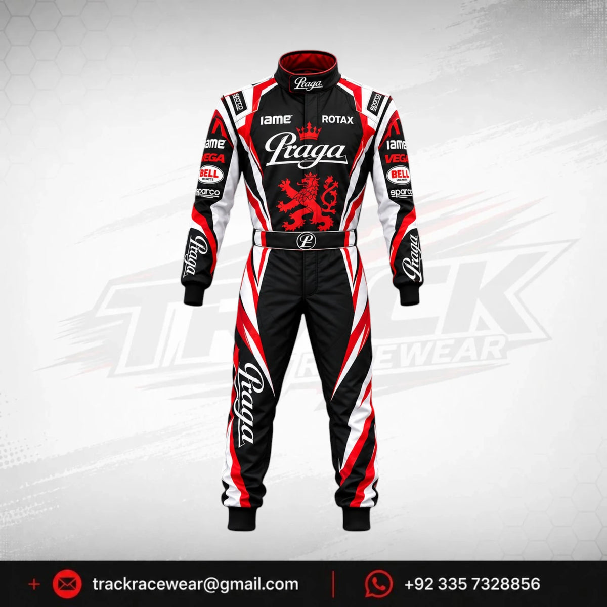 Praga Red Lion Kart Suit