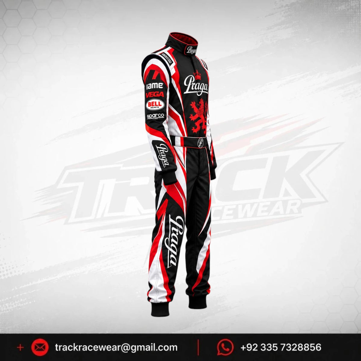 Praga Red Lion Kart Suit