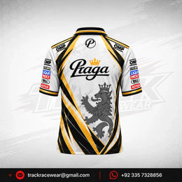 Praga Black Gold Lion Karting Polo