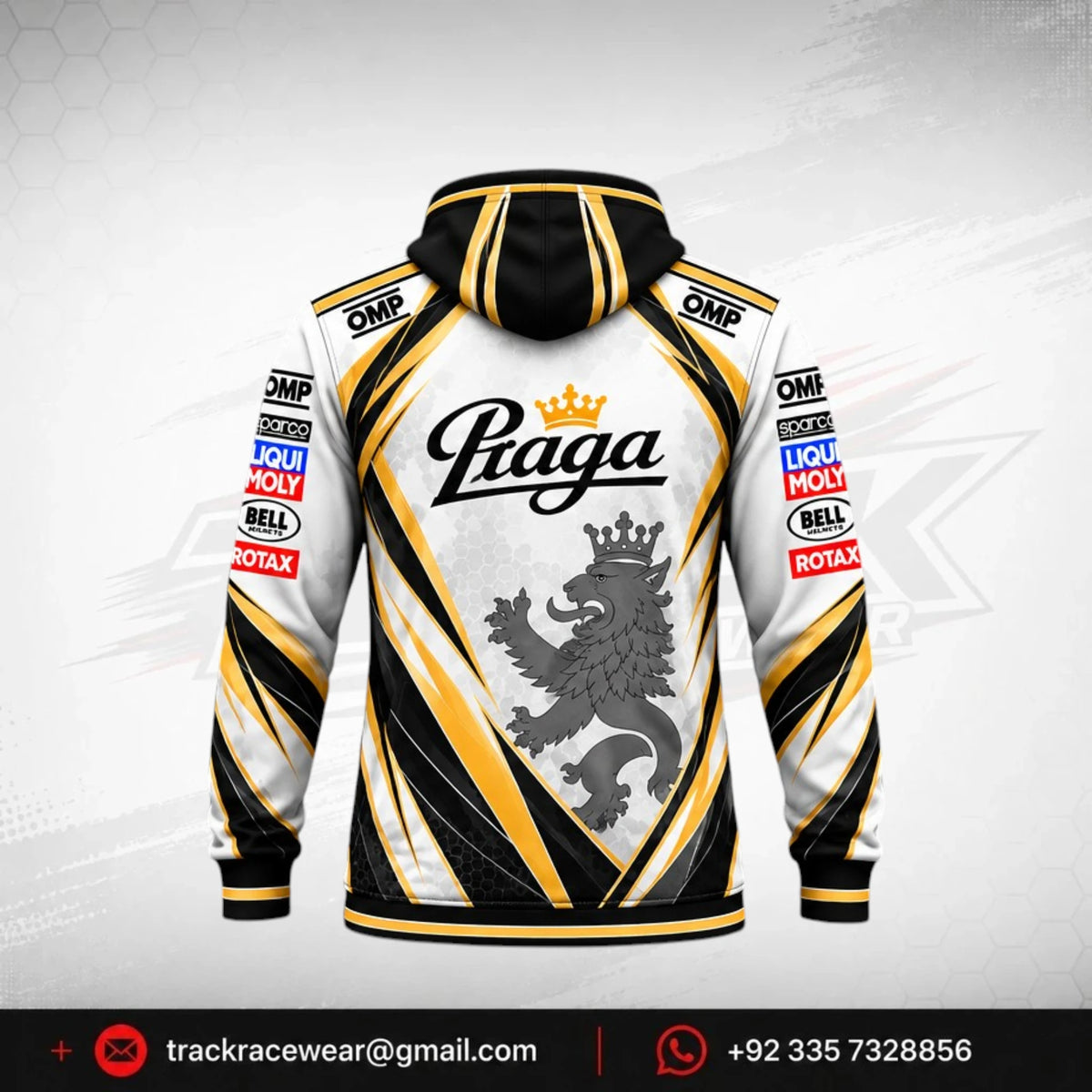 Praga White Gold Racing Hoodie