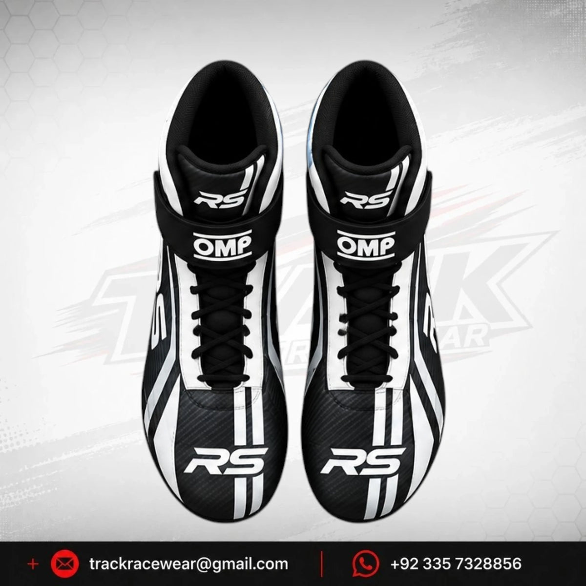 RS Kart Black Racing Boots