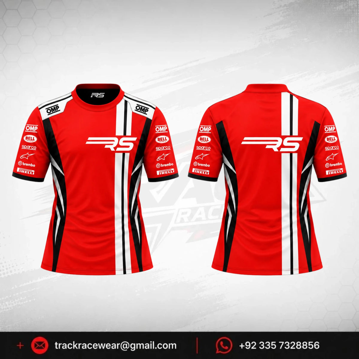 RS Red Black Racing T-Shirt