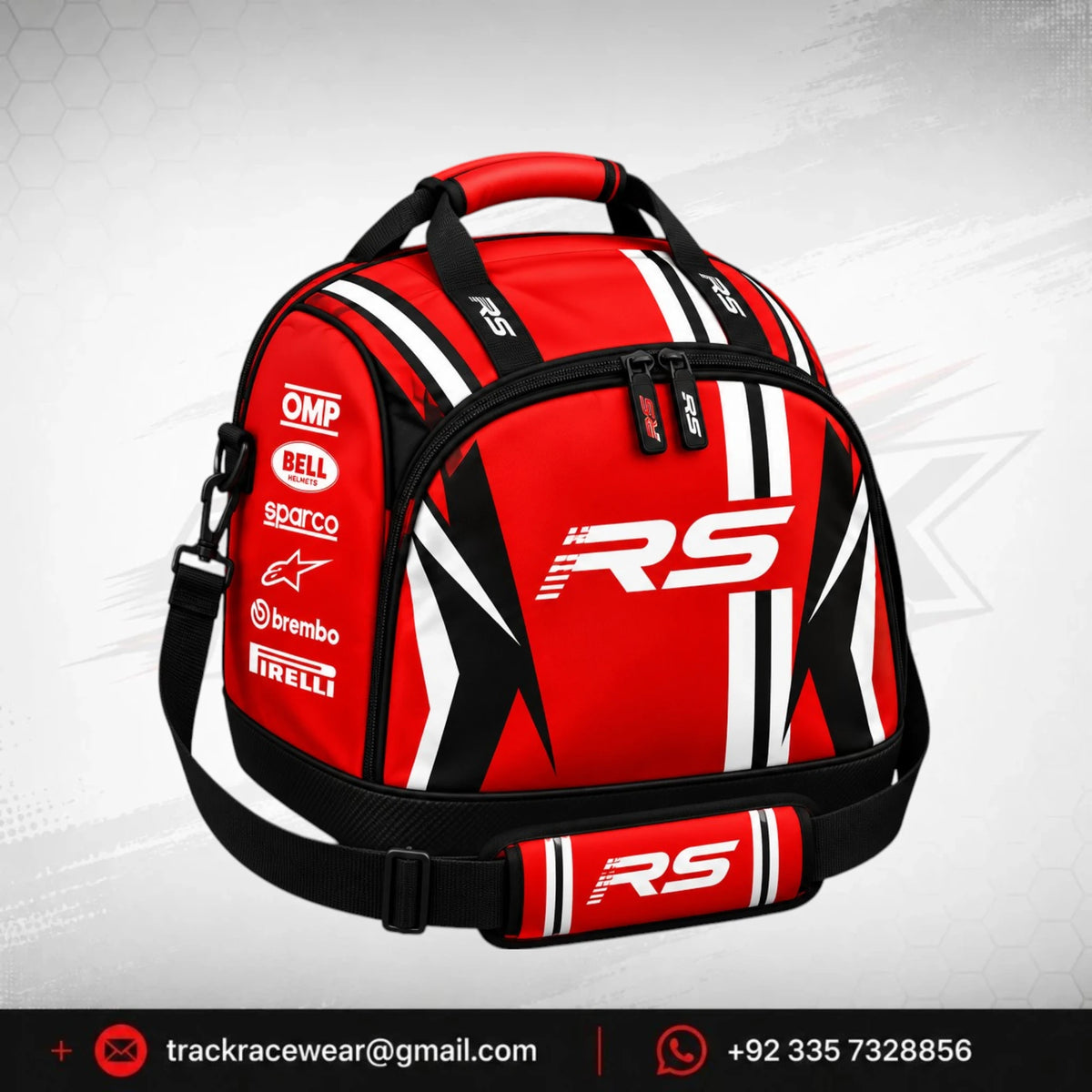 RS Red Racing Helmet Bag