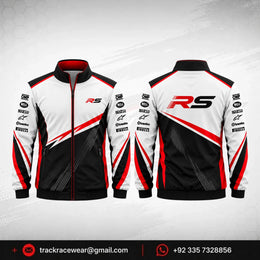 RS White Black Red Racing Jacket