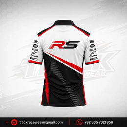 RS White Red Racing Polo