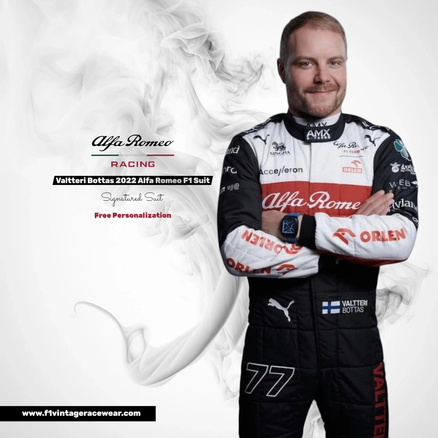 Valtteri Bottas 2022 Alfa Romeo F1 Suit