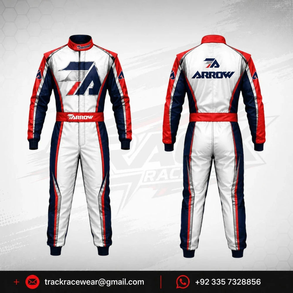 Arrow Lite Team Racing Suit Red White Navy
