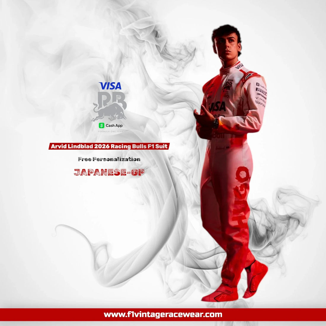 Arvid Lindblad 2026 Racing Bulls F1 Suit – Japanese GP Edition