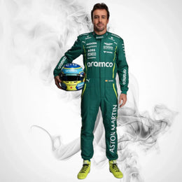 Aston Martin 2025 F1 Racing Team Suit | Fernando Alonso, Lance Stroll