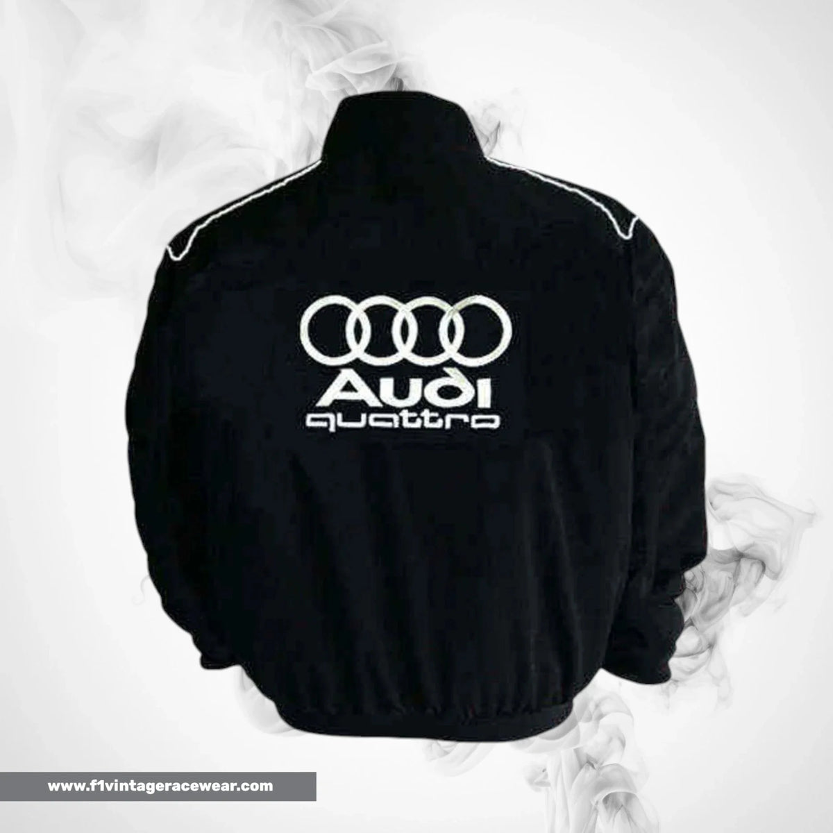 Audi Quattro Racing Jacket Black Motorsport Style