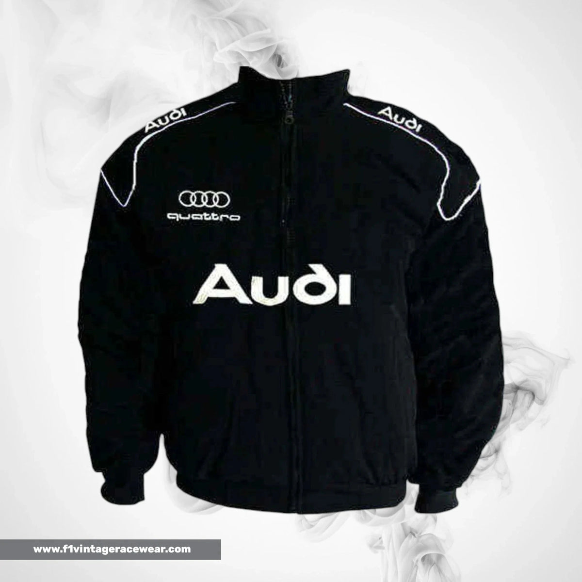 Audi Quattro Racing Jacket Black Motorsport Style