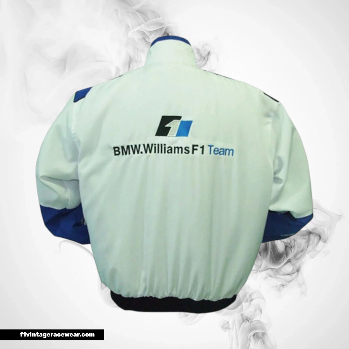BMW RBS F1 Racing Jacket White and Royal Blue Motorsport Style