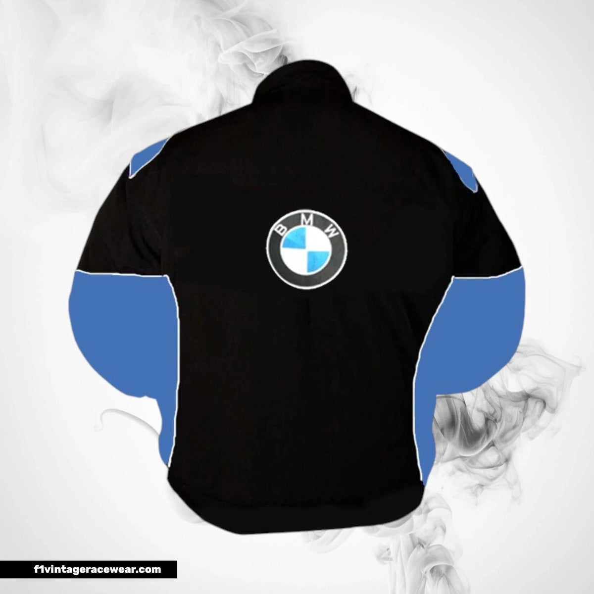 BMW RBS HP Racing Jacket Black and Royal Blue Motorsport Style