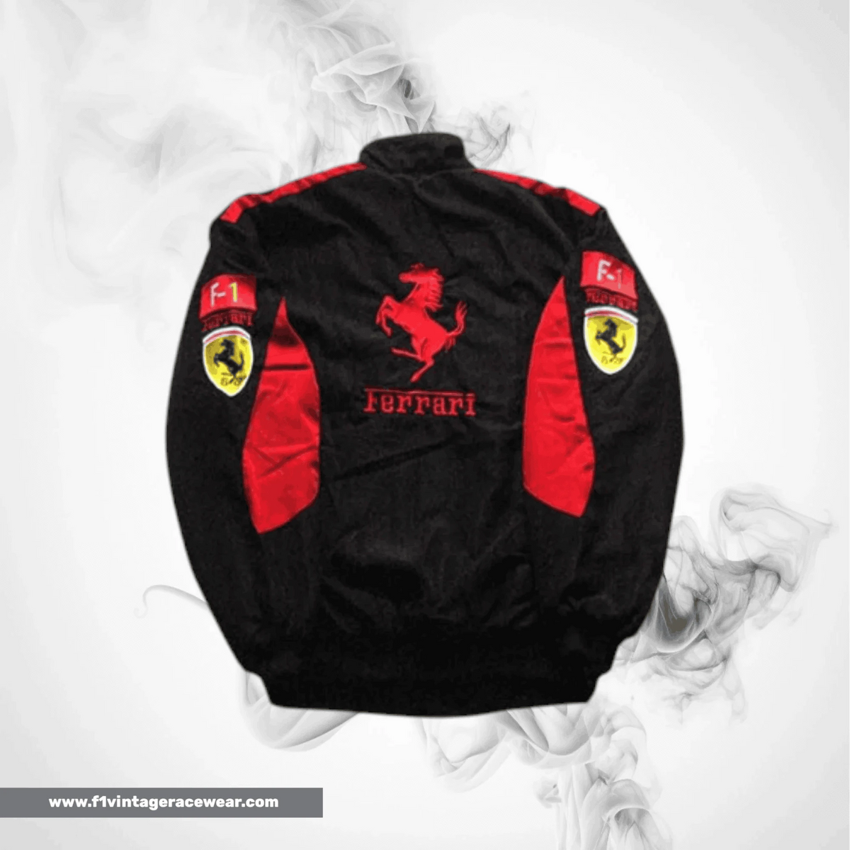 Buy Ferrari F1 Team Jacket Black with Red Trim Online
